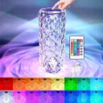 16 Color Daimond Crystal Lamp With Remote LED Crystal Table Lamp